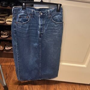 Levi's Classic Blue Denim Skirt